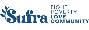 Sufra logo with the strapline; Fight Poverty Love Community