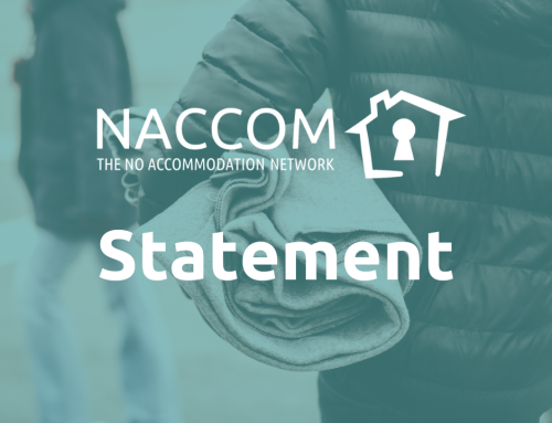 Statement and joint letter | NACCOM condemns plans to ban tents for rough sleepers
