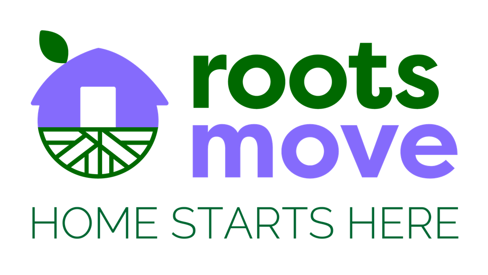RootsMove logo with the strapline 'Home starts here'