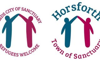 Leeds City of Sanctuary and Horsforth Town of Sanctuary logos